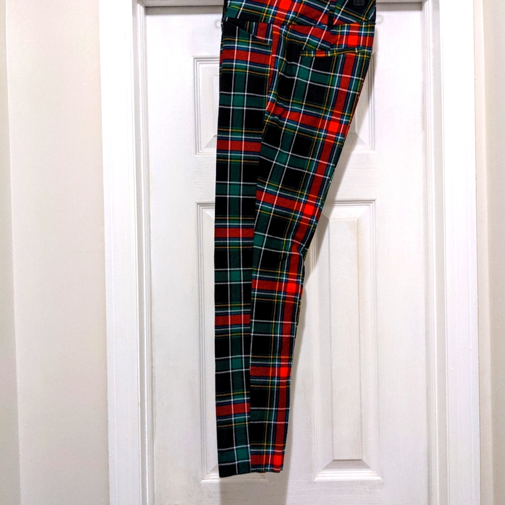 Gingham print pants